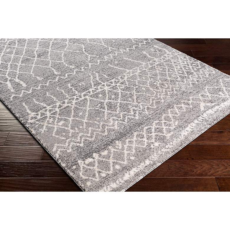 Image 7 Andorra ARD-2304 5'3"x7'3" Gray and White Indoor Area Rug more views