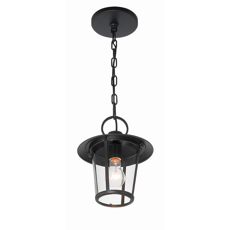 Image 4 Andover 1 Light Matte Black Outdoor Chandelier more views