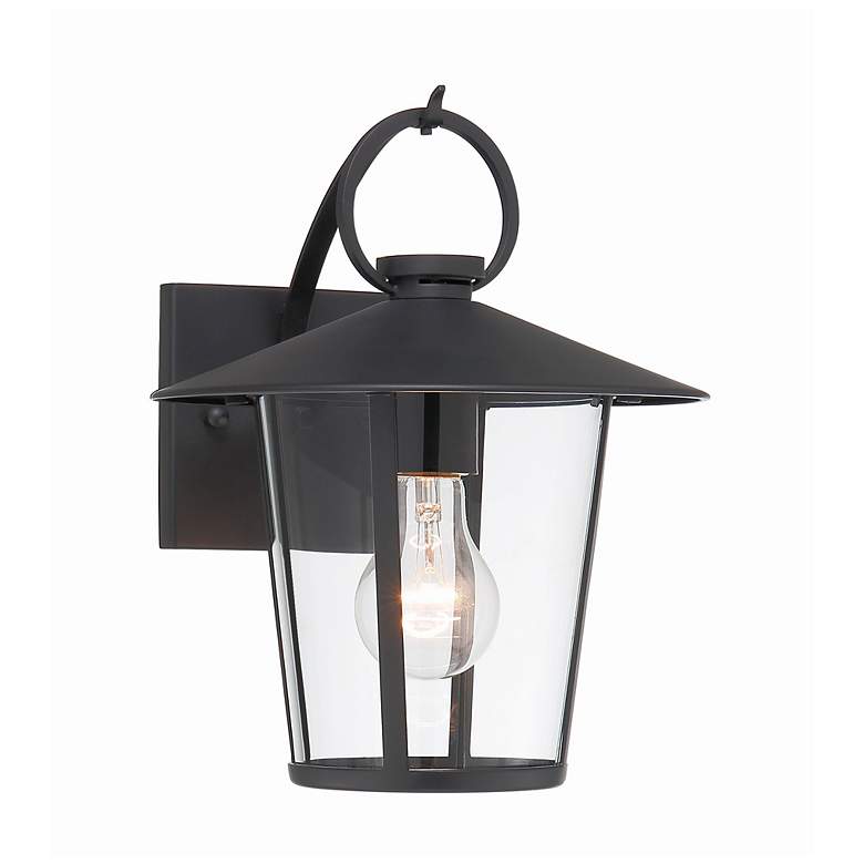 Image 1 Andover 1 Light Matte Black Outdoor Wall Mount