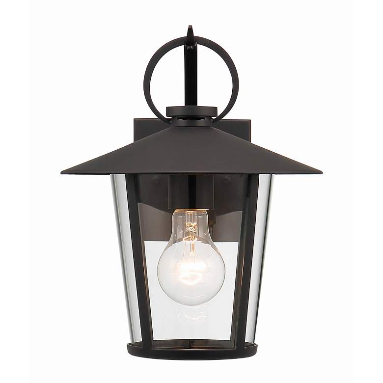 Image 2 Andover 1 Light Matte Black Outdoor Wall Mount more views