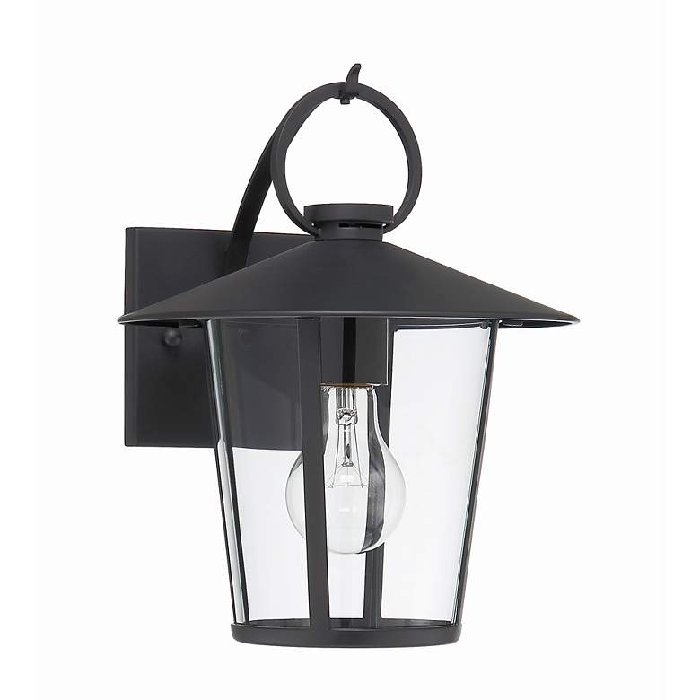 Image 3 Andover 1 Light Matte Black Outdoor Wall Mount more views