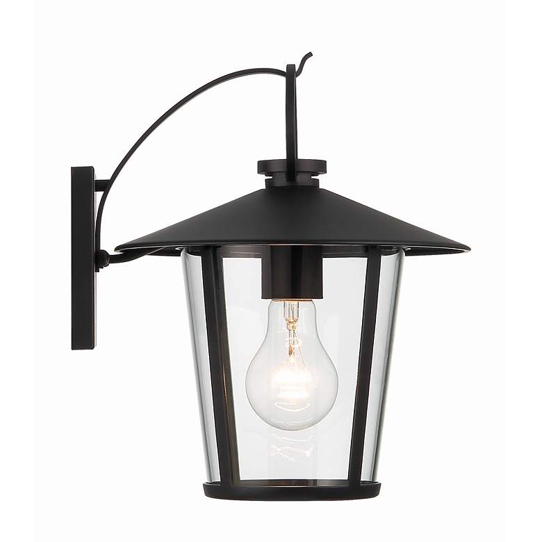 Image 4 Andover 1 Light Matte Black Outdoor Wall Mount more views