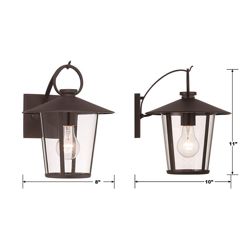 Image 5 Andover 1 Light Matte Black Outdoor Wall Mount more views