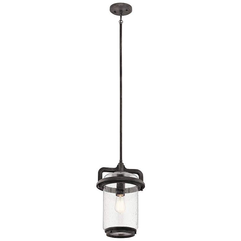 Image 1 Andover 16 1/4" High Weathered Zinc Outdoor Hanging Light
