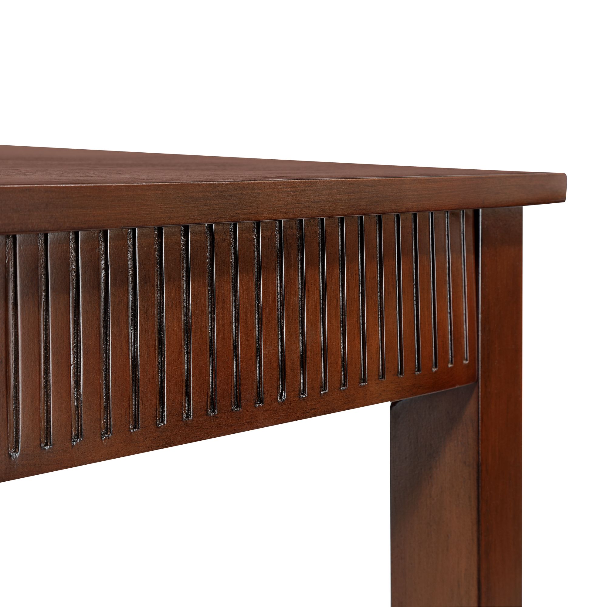 Image 2 Andover 22" Wide Dark Walnut Mission Craftsman Square Side Table more views