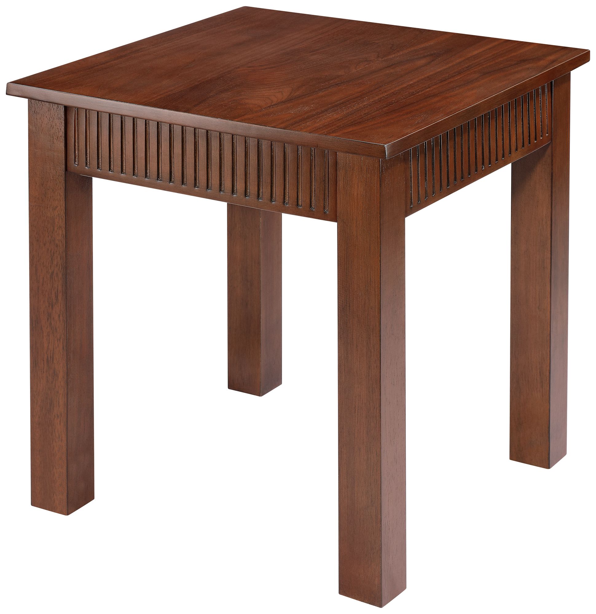 Image 6 Andover 22" Wide Dark Walnut Mission Craftsman Square Side Table more views