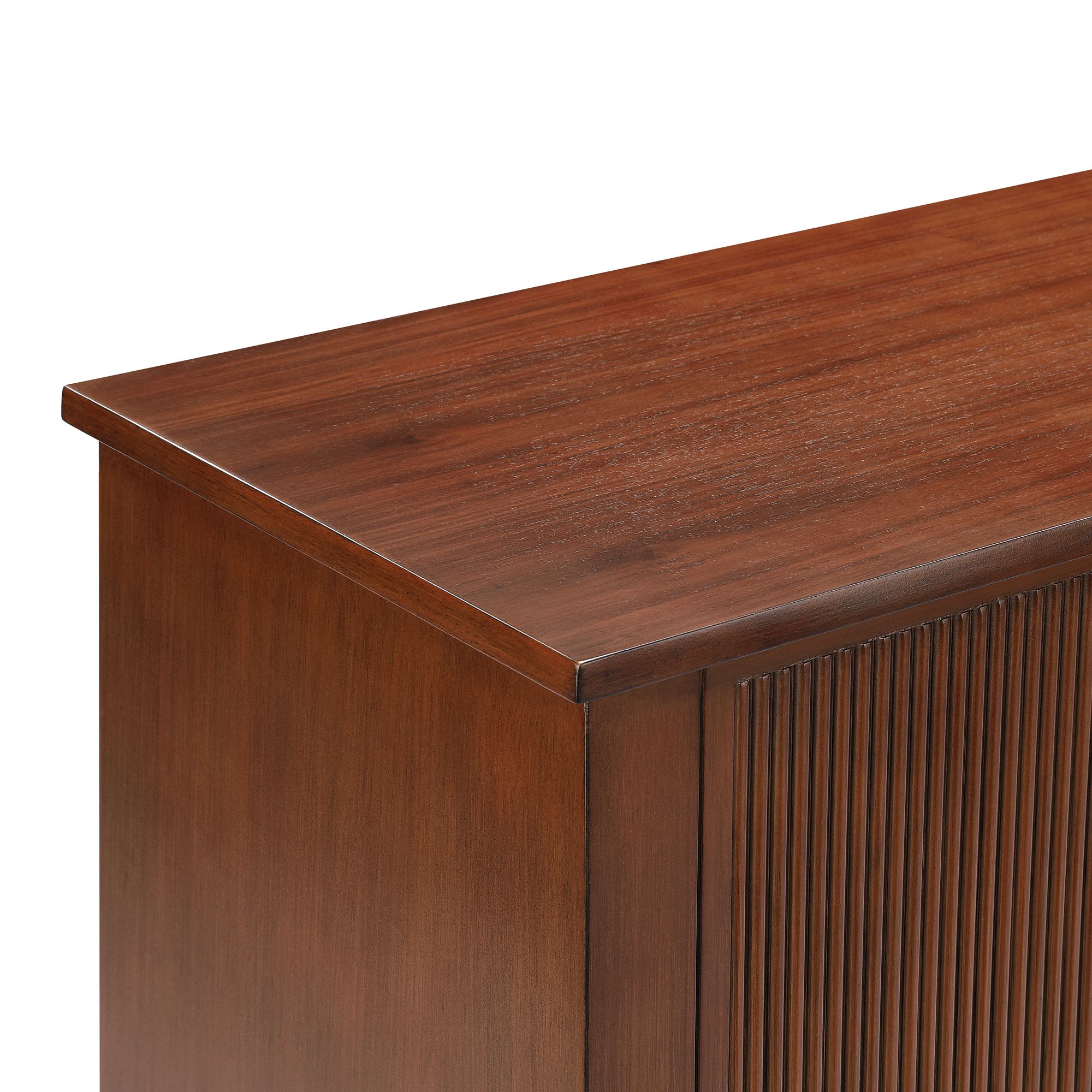 Image 2 Andover 38" Wide Dark Walnut Mission Craftsman 2-Door Cabinet more views