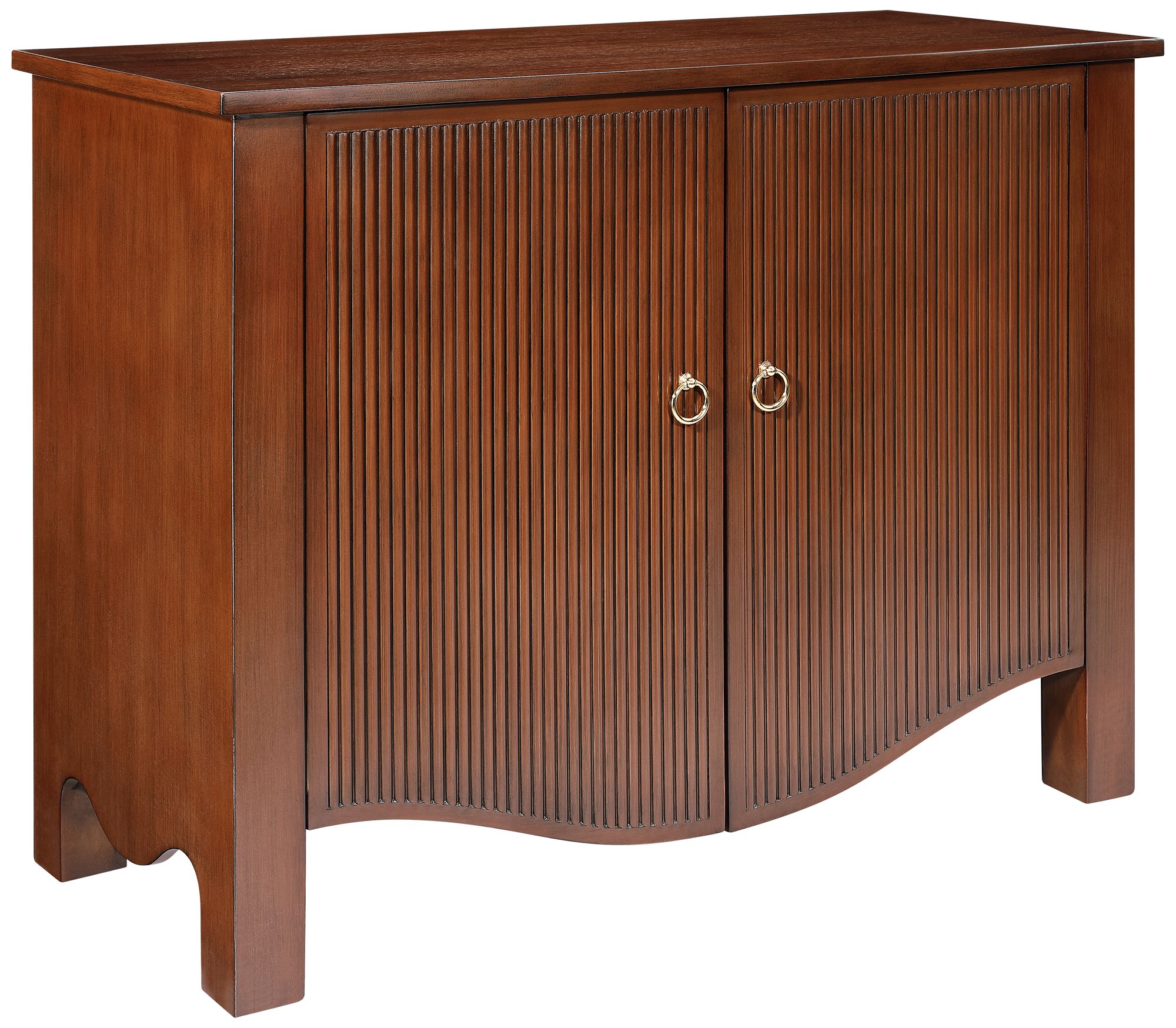 Image 5 Andover 38" Wide Dark Walnut Mission Craftsman 2-Door Cabinet more views