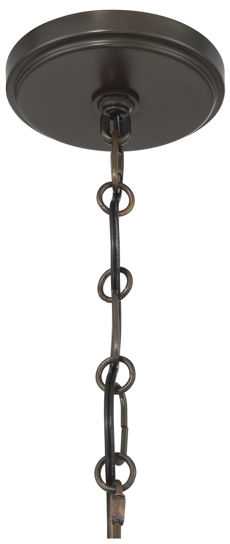Image 6 Andover 4-Light Chandelier in Mediterranean Bronze and Riviera Brass more views