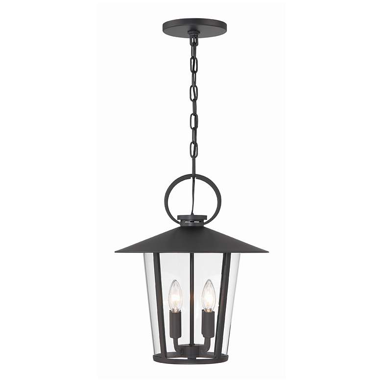 Image 1 Andover 4 Light Matte Black Outdoor Chandelier