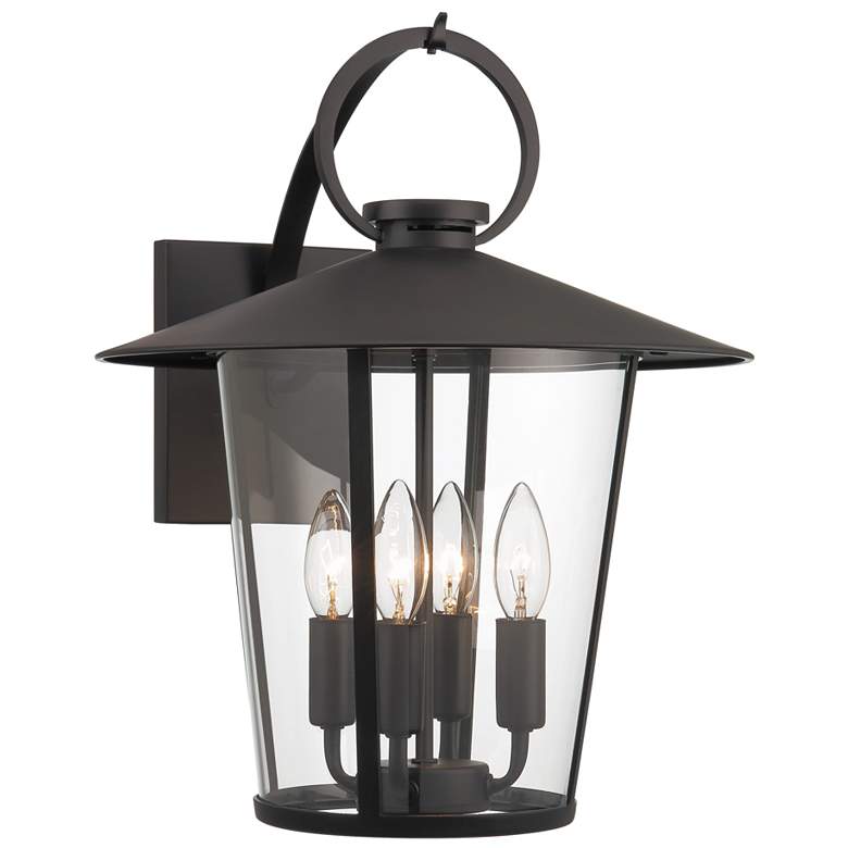 Image 1 Andover 4 Light Matte Black Outdoor Wall Mount