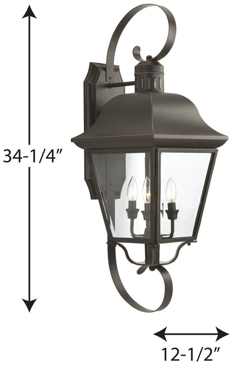 Image 4 Andover Collection Four-Light Extra-Large Wall Lantern more views
