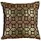 Andrade Ebony 20" Square Throw Pillow