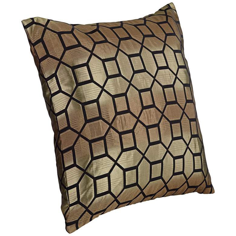 Image 4 Andrade Ebony 20 inch Square Throw Pillow more views