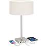 Andre Metal Table Lamps with USB Ports and Outlets Set of 2