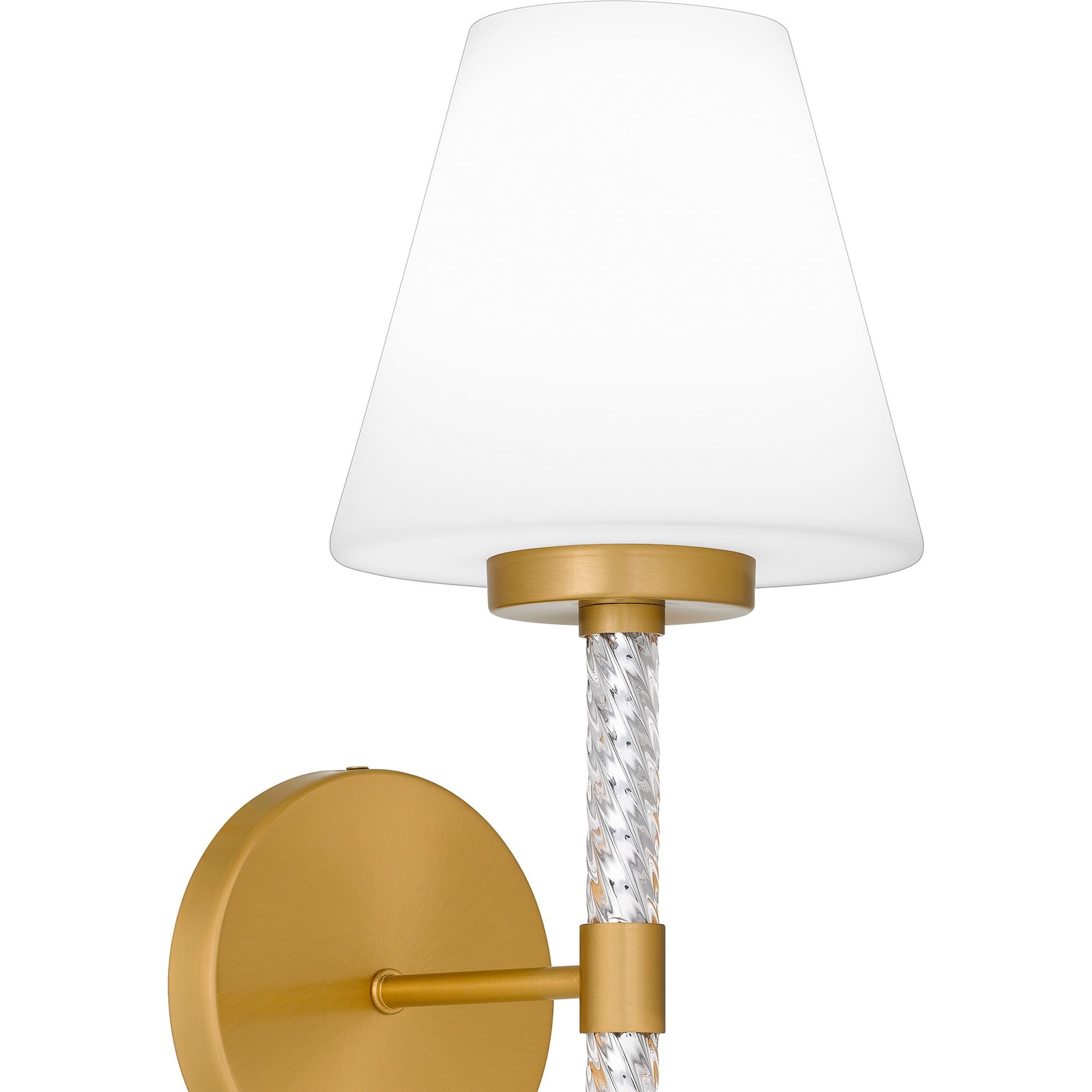 Andrea 1-Light Brushed Gold Wall Sconce
