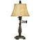 Andrea Bronze Swing Arm Desk Lamp with USB Dimmer