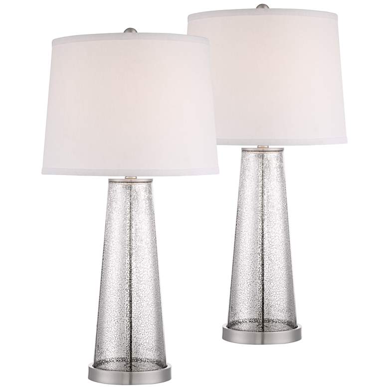 Image 1 Andrea Mercury Glass Table Lamp Set of 2