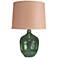 Andrea Translucent Green Large Accent Table Lamp