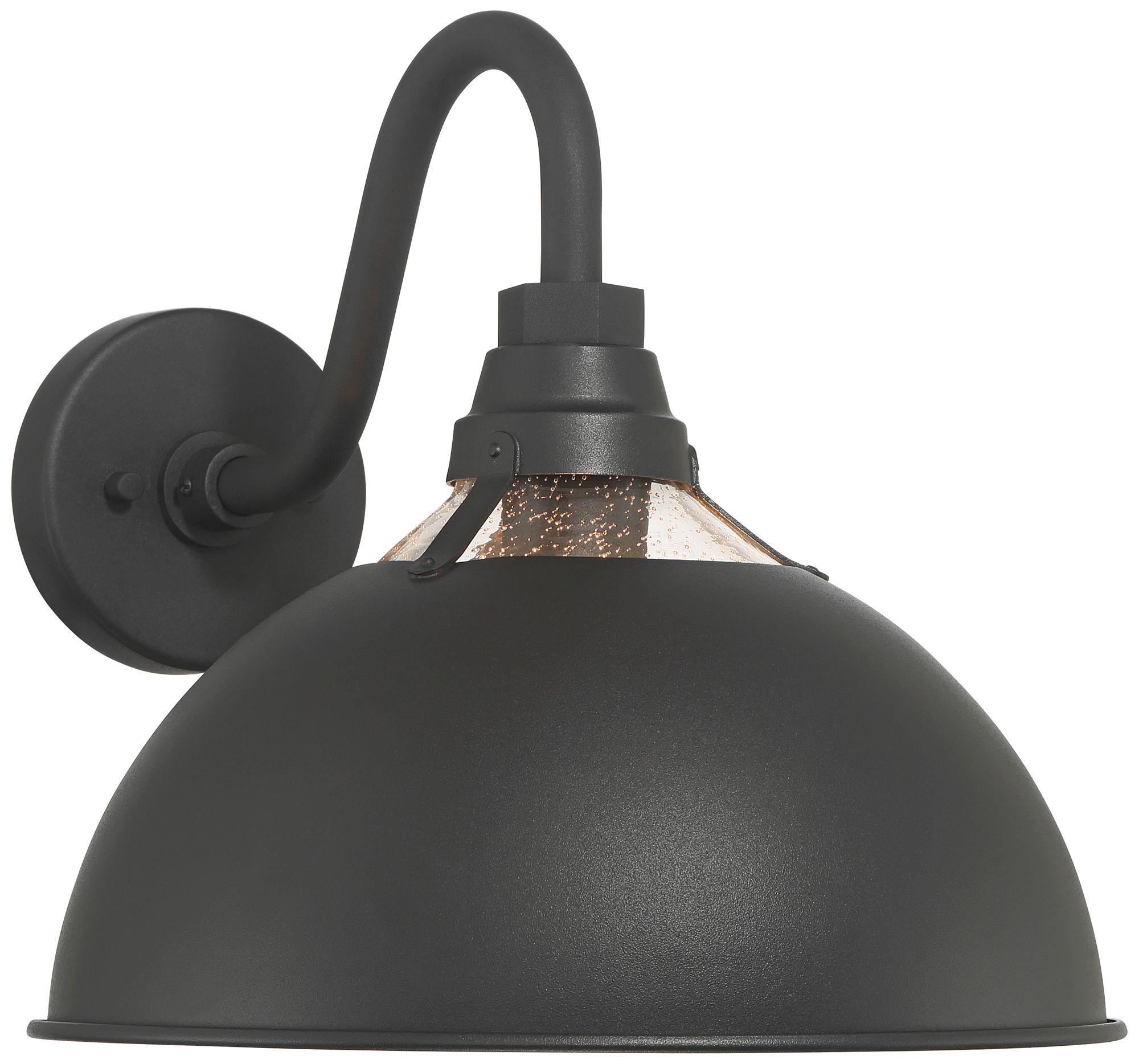 Image 2 Andrei 12 1/2" High Sand Black Outdoor Barn Wall Light