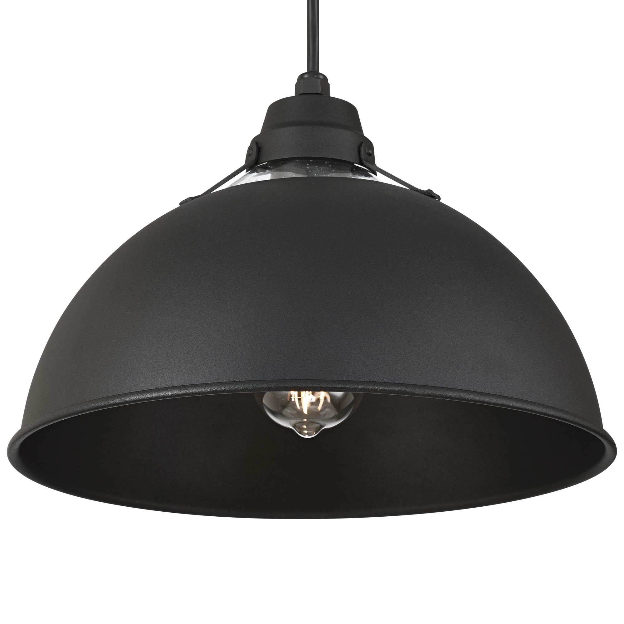 Image 3 Andrei 9" High Sand Black Outdoor Hanging Rustic Farmhouse Barn Light more views