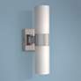 Andres 13 1/2" High Brushed Nickel 2-Light Wall Sconce