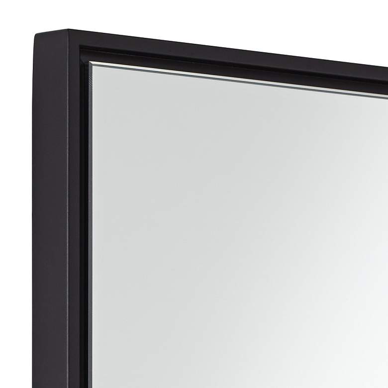 Image 3 Andrew Black 24" x 36" Rectangular Wall Mirrors Set of 2 more views