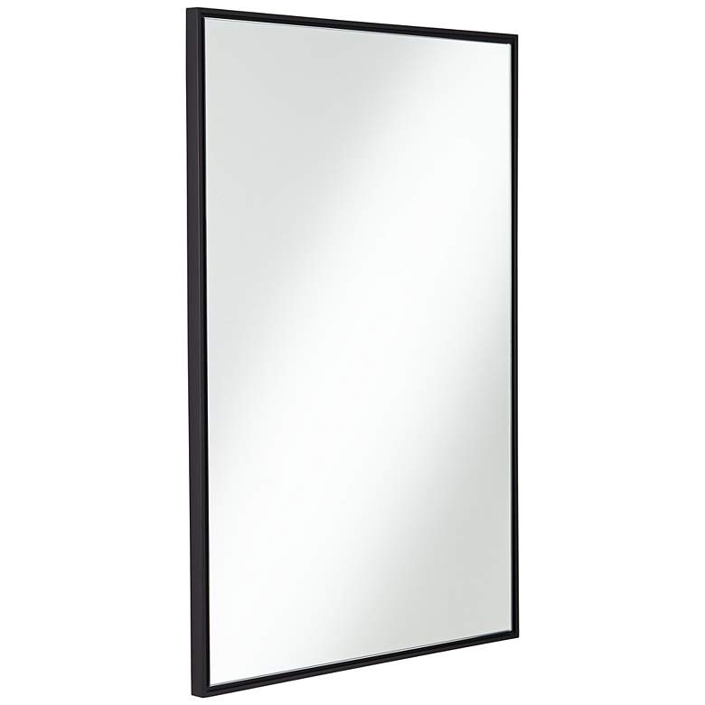 Image 5 Andrew Black 24" x 36" Rectangular Wall Mirrors Set of 2 more views