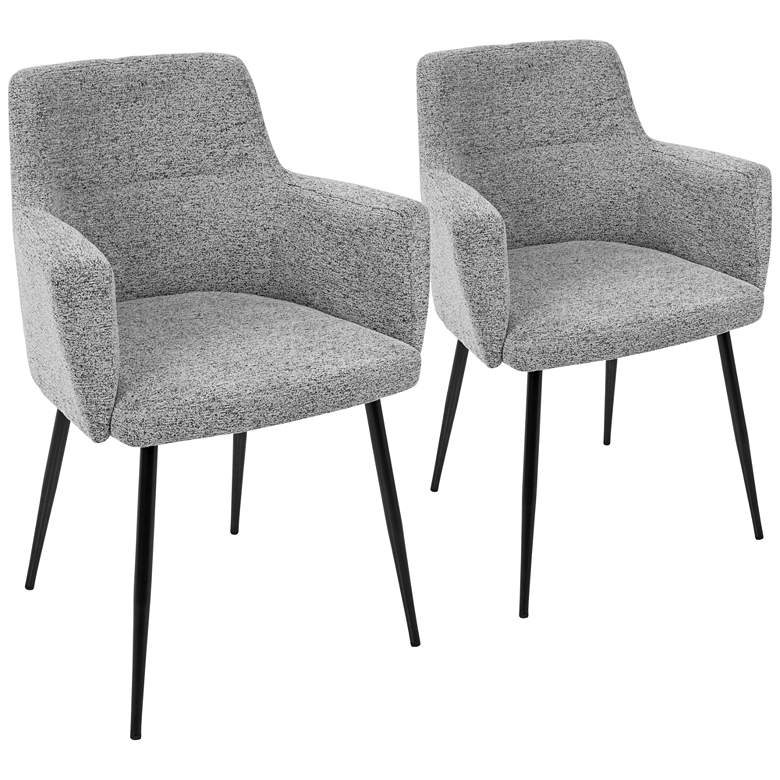 Image 1 Andrew Gray Fabric Dining Chair Set of 2