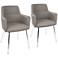 Andrew Gray Faux Leather Dining Chair Set of 2