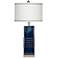 Andrews 31" Contemporary Styled Blue Table Lamp