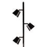 Andrews 61 1/2" Modern Matte Black Metal 3-Light LED Tree Floor Lamp