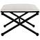 Andrews Black and White Small Bench
