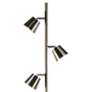 Andrews Satin Chrome Metal 3-Light LED Tree Floor Lamp