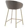 Andrina 25 3/4" Brown Faux Leather Counter Stool in scene