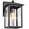 Andromacanican 11" High Textured Black Outdoor Wall Light