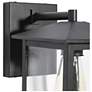 4_Andromacanican 11" High Textured Black Outdoor Wall Light more views