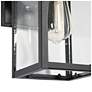 6_Andromacanican 11" High Textured Black Outdoor Wall Light more views