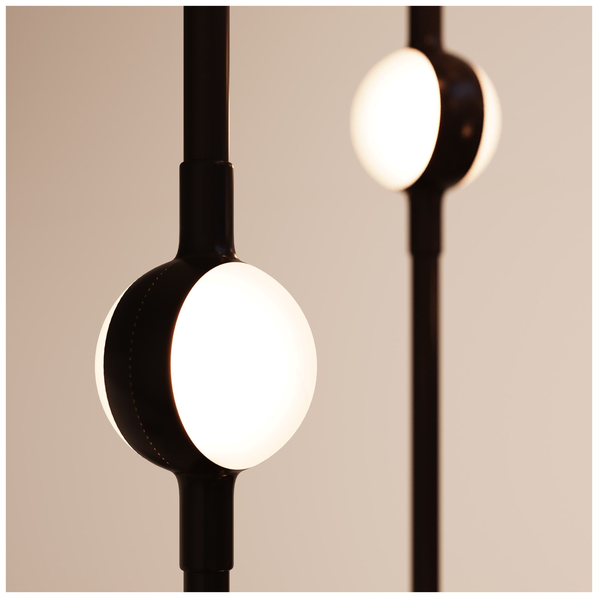Image 7 Andromeda 12"W 26.L Espresso Black Short LED Chandelier-White 2200/120"C more views