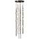 Andromeda 12"W 26.L Espresso Black Short LED Chandelier-White 2700/120"C
