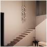 3_Andromeda 12"W 26.L Espresso Black Short LED Chandelier-White 2700/120"C more views