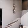 4_Andromeda 12"W 26.L Espresso Black Short LED Chandelier-White 2700/120"C more views