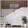 6_Andromeda 12"W 26.L Espresso Black Short LED Chandelier-White 3000/120"C more views