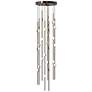 2_Andromeda 12"W 26.L Espresso Black Short LED Chandelier-White 3000/240"C