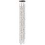 1_Andromeda 12"W 55.L Espresso Black Tall LED Chandelier-Clear 3000/120"C