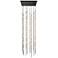 Andromeda 21.5"W 96.L Espresso Black LED Chandelier-White 2700/240" Cable