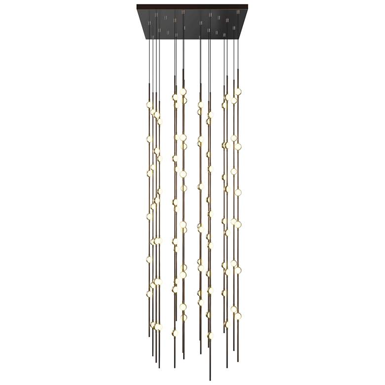 Image 1 Andromeda 21.5"W 96.L Espresso Black LED Chandelier-White 3000/120" Cable