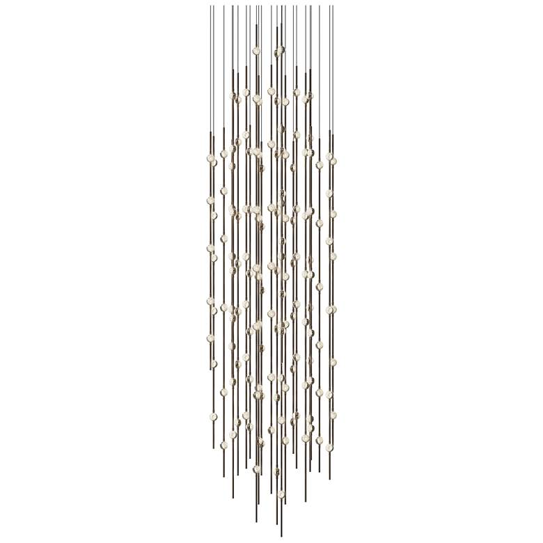 Image 1 Andromeda 25"W 156.L Espresso Black LED Chandelier-Clear 3000/120" Cable