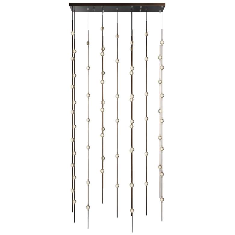 Image 1 Andromeda 35.5"W 69.L Espresso Black LED Chandelier-Clear 3000/120" Cable