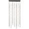 Andromeda 35.5"W 69.L Espresso Black LED Chandelier-Clear 3000/120" Cable